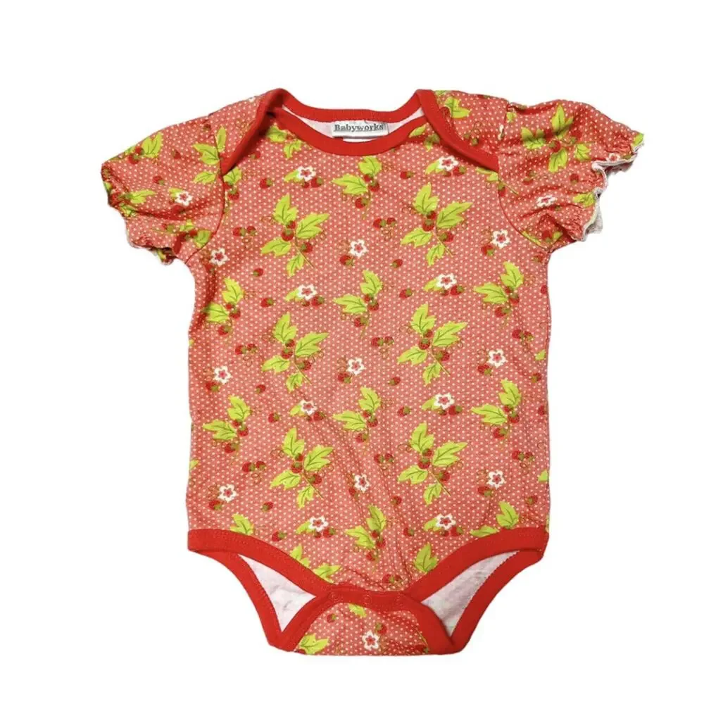 Babyworks Strawberry Print Bodysuit 6-9m
